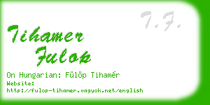 tihamer fulop business card